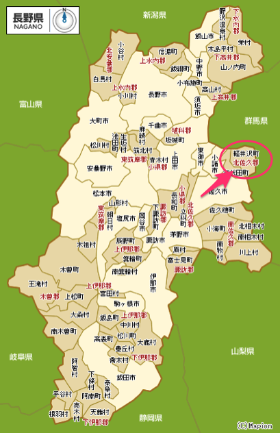 軽井沢は何県にある？長野県と群馬県の場所を地図でわかりやすく解説！